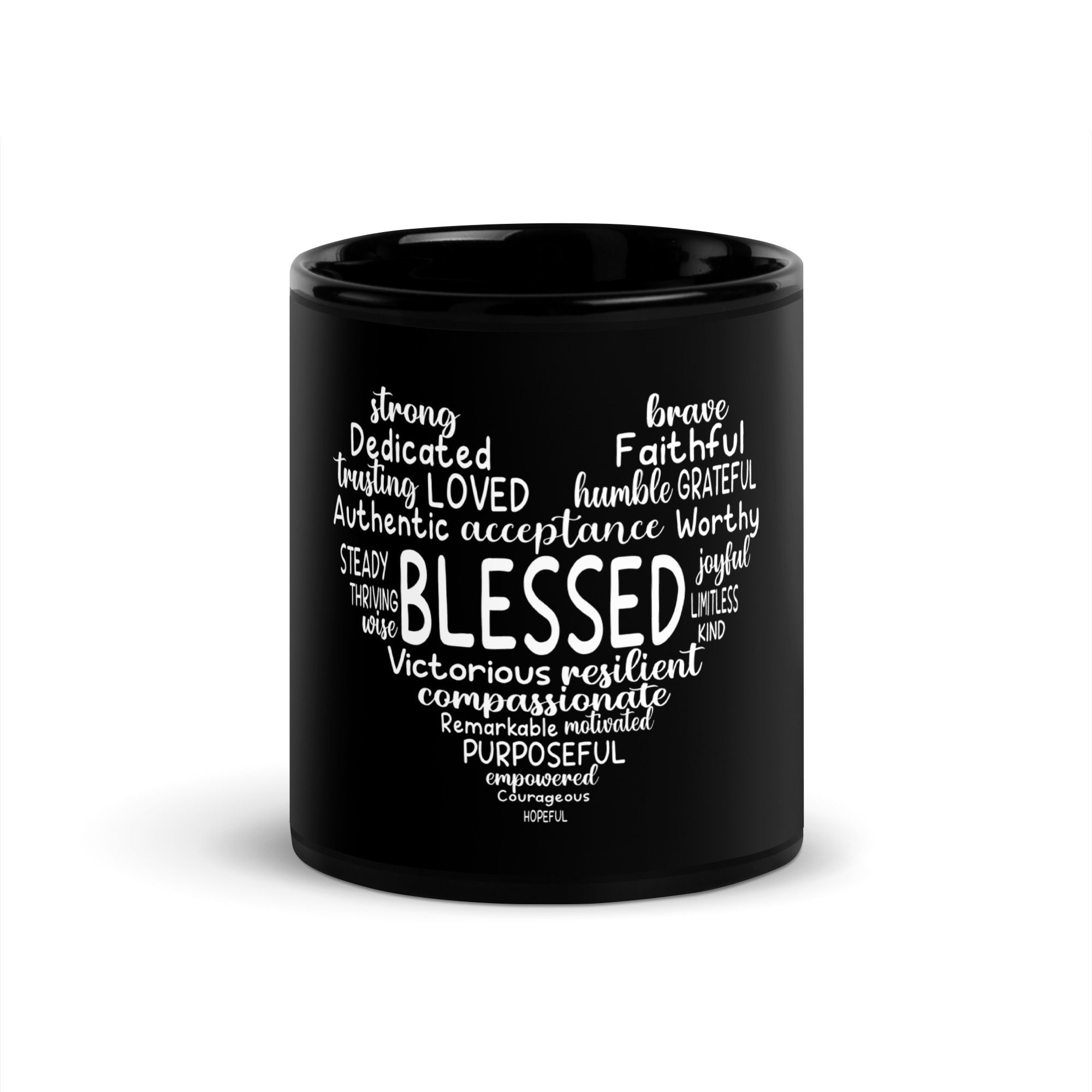 Blessed Ceramic Mug – Sip With Gratitude & Support Recovery