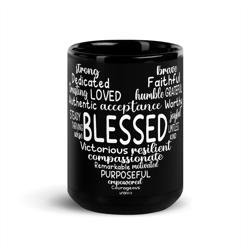 Blessed Ceramic Mug – Sip With Gratitude & Support Recovery