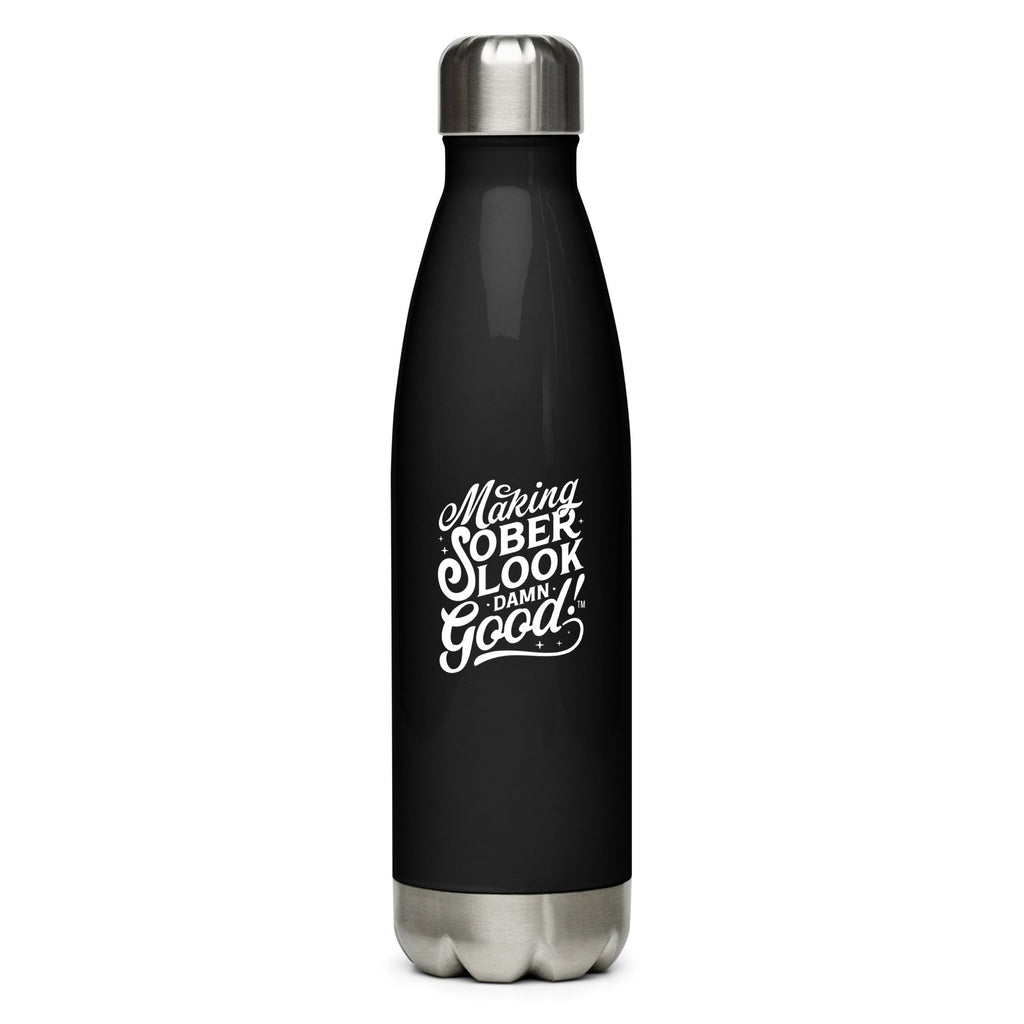 Making Sober Look Damn Good stainless steel water bottle