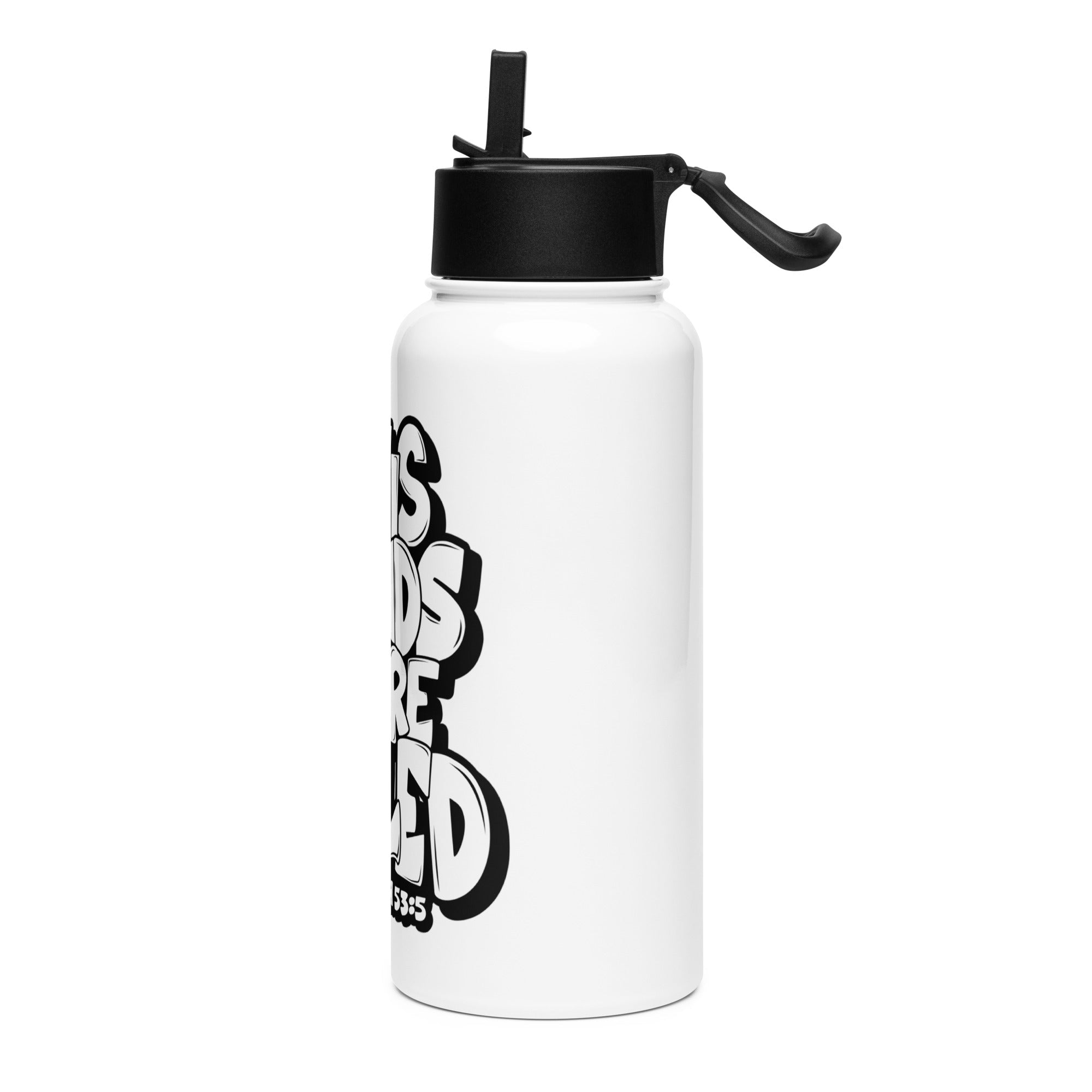 Isaiah 53:5 Inspirational Stainless Steel Water Bottle – Hydrate & Support Recovery
