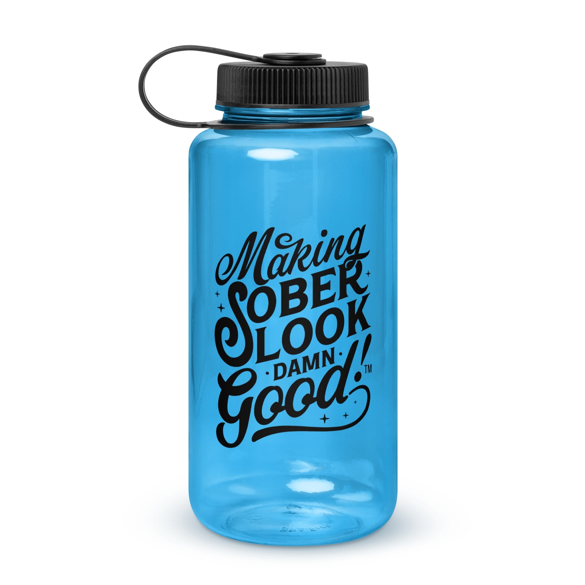 Making Sober Look Damn Good Plastic Water Bottle