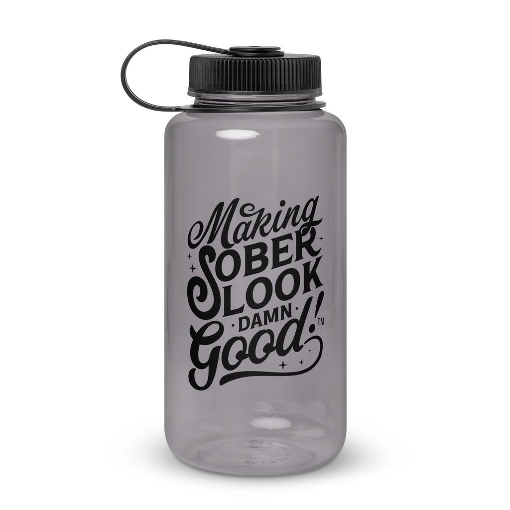 Making Sober Look Damn Good Plastic Water Bottle
