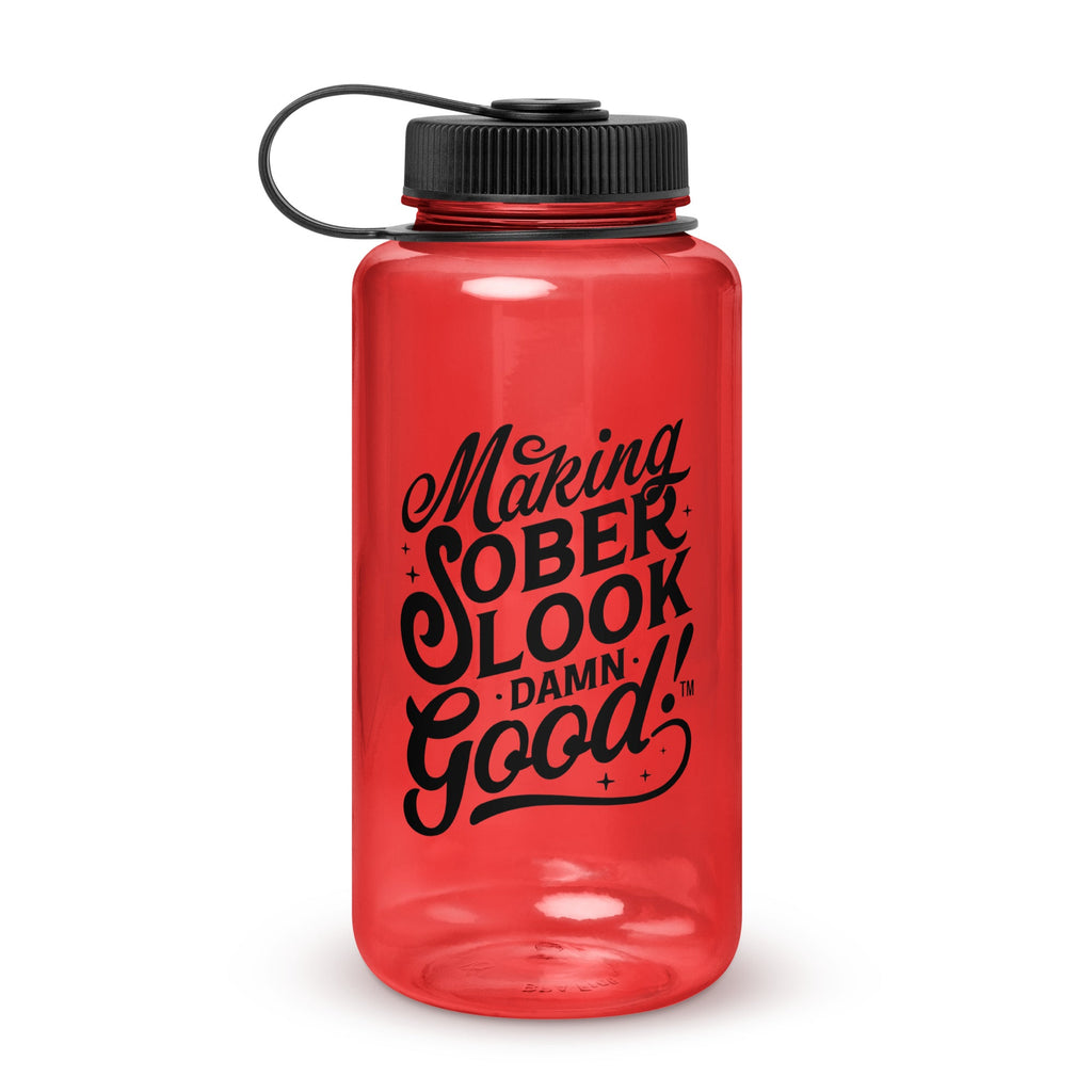 Making Sober Look Damn Good Plastic Water Bottle